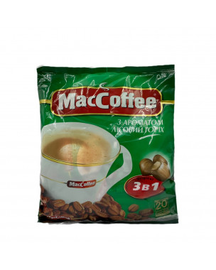MacCoffe "3 в 1" з ароматом Лісового горіха 20 стиків